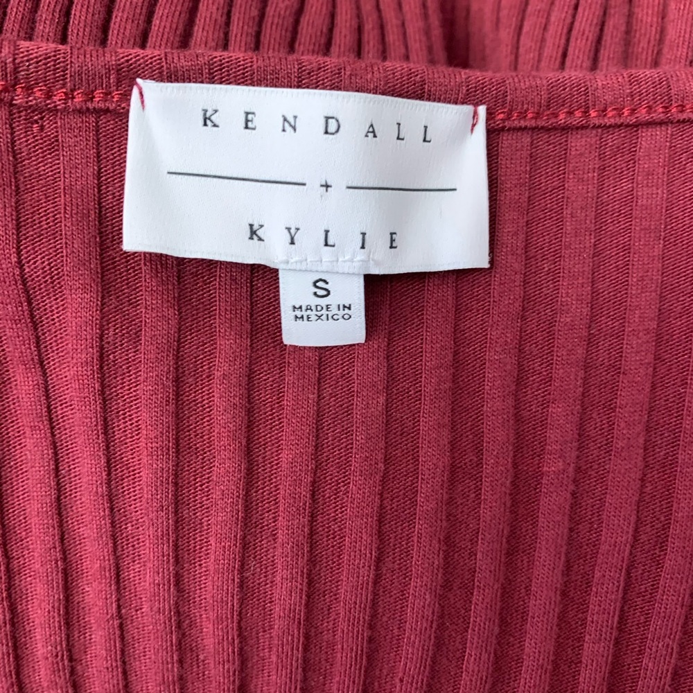 Kendall + Kylie Ribbed Lace Up Mini Dress - Picture 6 of 7